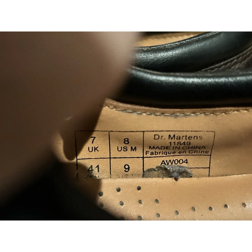 Doc‎ Dr. Martens Brown Leather Mens US 11849 Oxford Shoes Womens Size 8